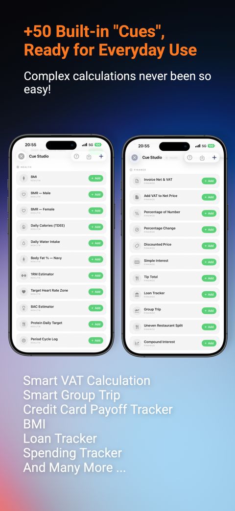 Built-in Cues. The library below lists 49.